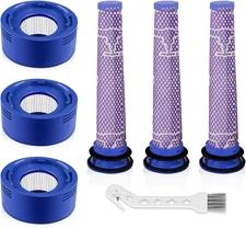 6PCS Vacuum Post&Pre Filter Replacement Kit for Dyson V7V8 Animal & V8 Absolute