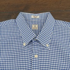 Peter Millar Shirt Mens Extra Large Gingham Check Button Down XL Casual Preppy