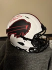 Buffalo Bills Josh Allen Autographed Football Helmet White/Red Black Logo