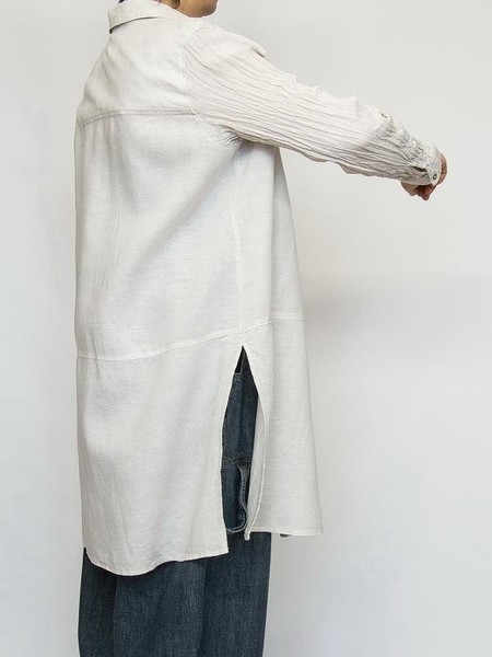 Women Tahari Shirt Beige Linen XL