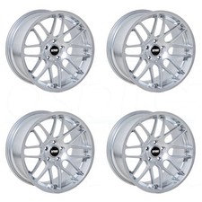 18x8.5 Vmr V703 5x120 35 Super Silver Wheels Rims Set4 72.6