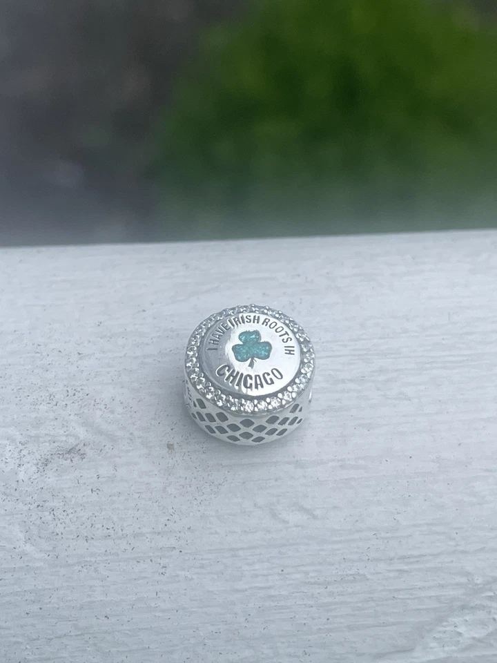 Pandora Chicago Exclusive I Have Irish Roots Travel Button Charm - Image 4 of 4