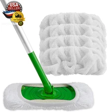 HOMEXCEL Reusable Microfiber Mop Pads Compatible with Swiffer Sweeper-Washable W