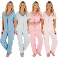 Gaspe Short Sleeve Pyjama Supersoft Slenderella PJs Pajamas