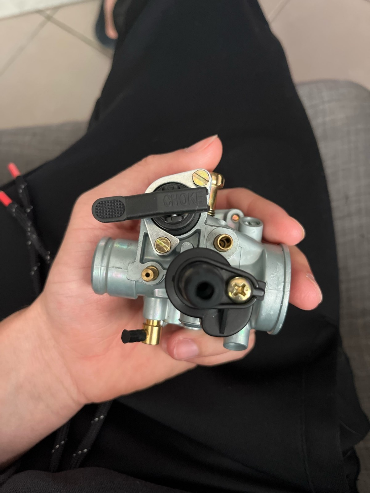 Carburateur Derbi Senda 50R à starter manuel améliore accélération Gilera SMT Tomos - 3