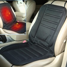 12v Car Heated Seat Cover Black Cushion Mat Warmer Heating Warming Pad Cover Us