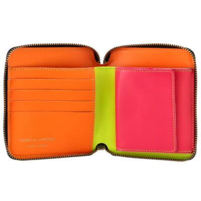 Comme Des Garcons Wallet SA2100REDRED 関税送料込 COMME des GARCONS SUPER FLUO Bi-fold wallet Yellow SA2100SF