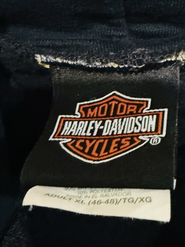 Harley-Davidson Fullzip Hoodie Men XL black Fleece Killer Creek Roswell GA - Picture 6 of 7