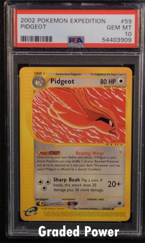 Expedition Pidgeot PSA 10 59/165 Pokemon  (3909)