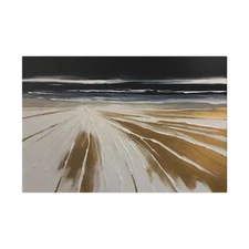 Beach painting - Gold - Nature - Matte Canvas, Stretched, 0.75"