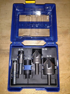 IRWIN Metal Countersink Drill Bit Set 5 Piece 1877793 High Speed Steel New Kit