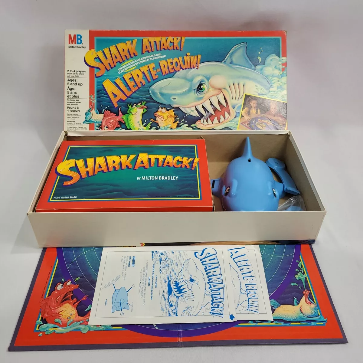 Shark Attack Board Game 1980's Vintage. One of the fun things that was