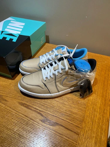 Nike SB Air Jordan 1 Low "Desert Ore/Royal Blue" CJ7891-200 Men's New sz 11