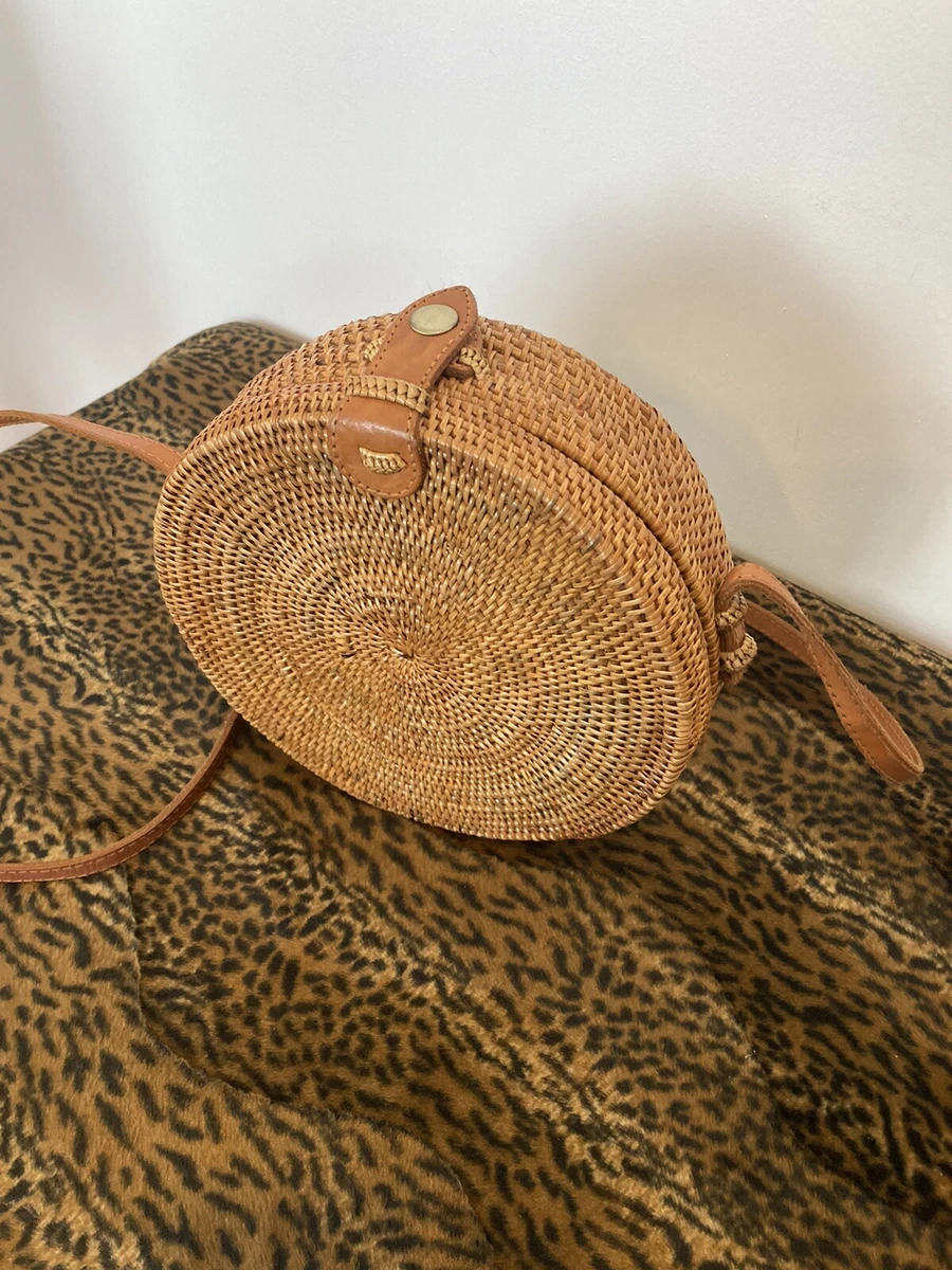 Straw Clutch Bag, Handwoven Bali Clutch