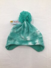 NWT Girls Fleece Tie Dye Earflap Hat - Cat  Jack  Mint One Size Fits Most