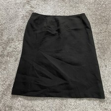 Evan Picone Suit Skirt Womens Petite 16P Black Straight Pencil Knee Length Zip
