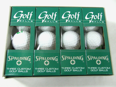 12 Spalding Golf Balls - One Dozen Custom Made Logo Balls Made in 