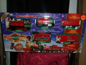 remote control christmas train set