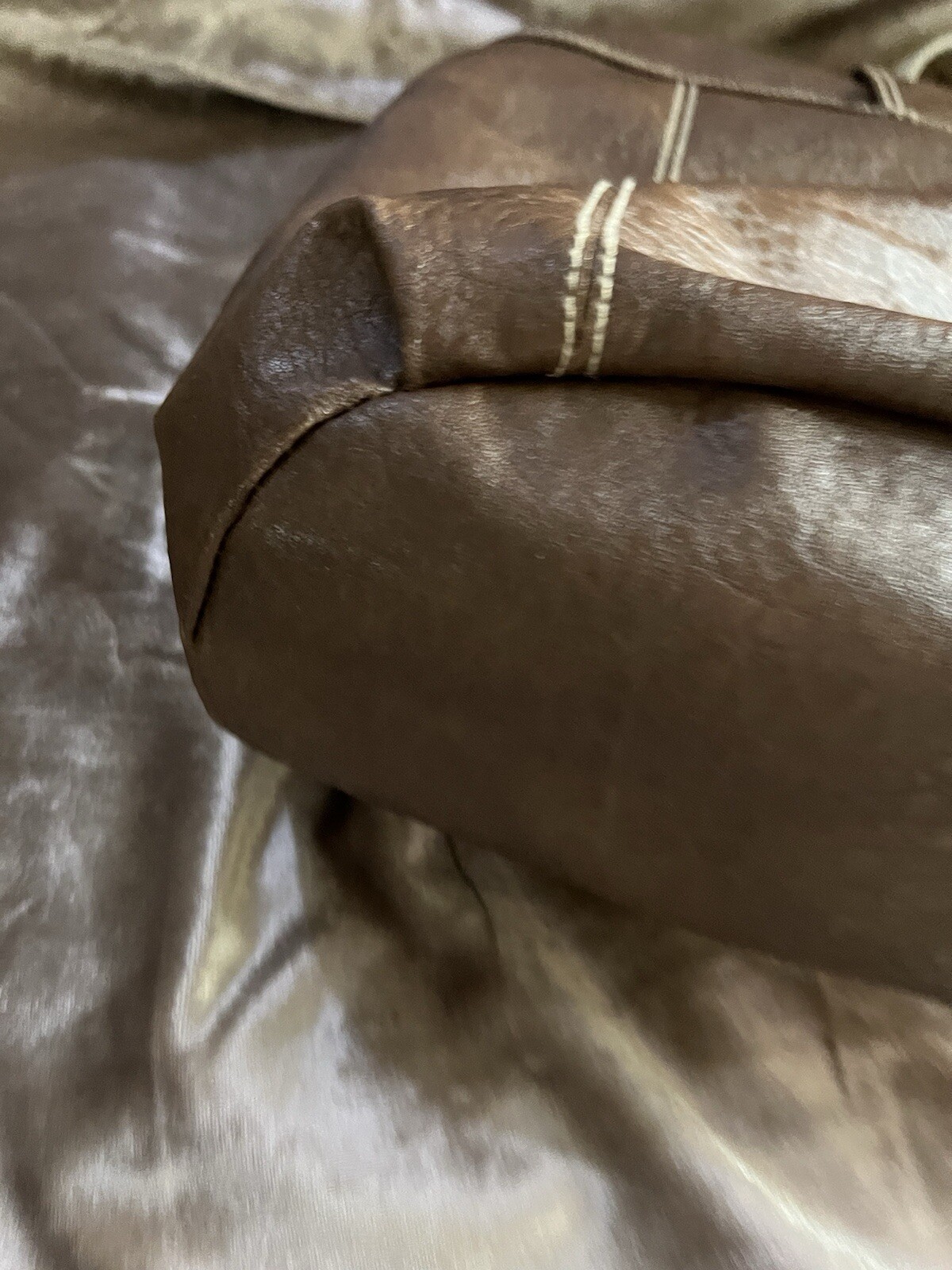 American Eagle canvas /LEATHER TYPE backpack/PURS… - image 15