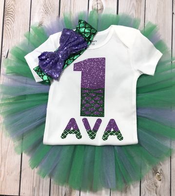 mermaid birthday outfit girl