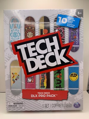 Tech Deck DLX Pro Pack 10 Mini Toy Skate Finger Boards  Element PlanB Flip NEW