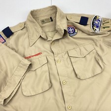 BOY SCOUTS Of America Shirt Mens Large VENTED Uniform BSA Microfiber Scout