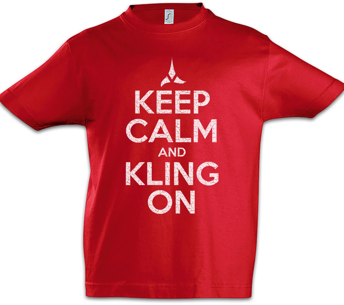 Keep Calm And Kling On Kinder Jungen T-Shirt Star Klingon Fun Trek