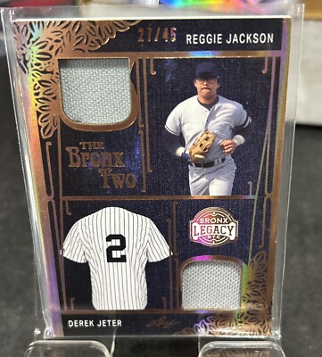 2023 Leaf A Bronx Legacy The Two Bronze Holofoil /45 Reggie Jackson Derek Jeter