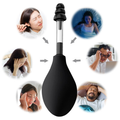 Grey  /Black Ear Pressure Relief Suction Device for Migraine Reduce Ear Pressure