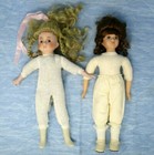 Porcelain Dolls Creepy Needs Work 16 blond brunette spooky Halloween haunted