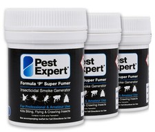 Pest Expert® Flea Bomb 3 x Cat Dog Smoke Fumer - Maximum Strength 11g