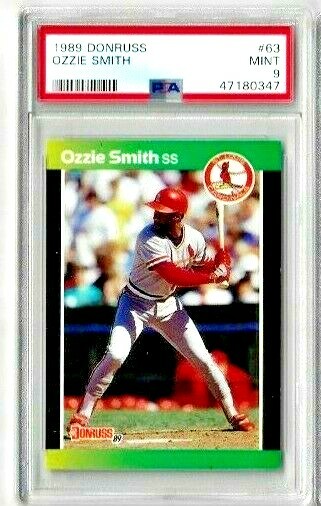 1989 Donruss Ozzie Smith PSA 9