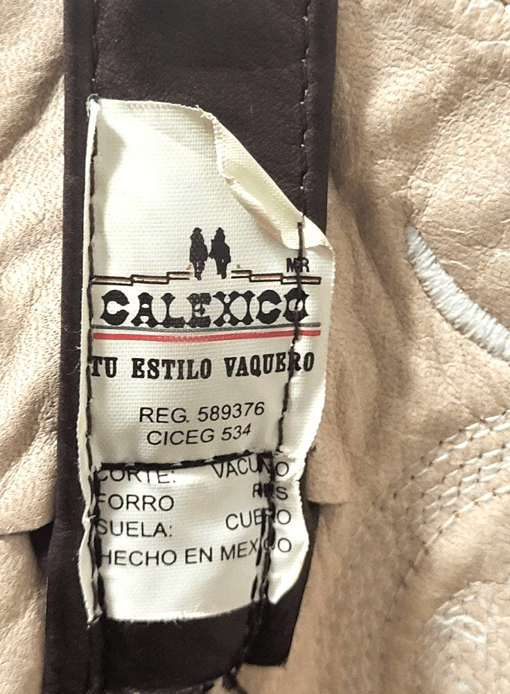 Calexico Tu Estilo Vaquero Brown Leather Mens Cowboy Boots  display picture 3