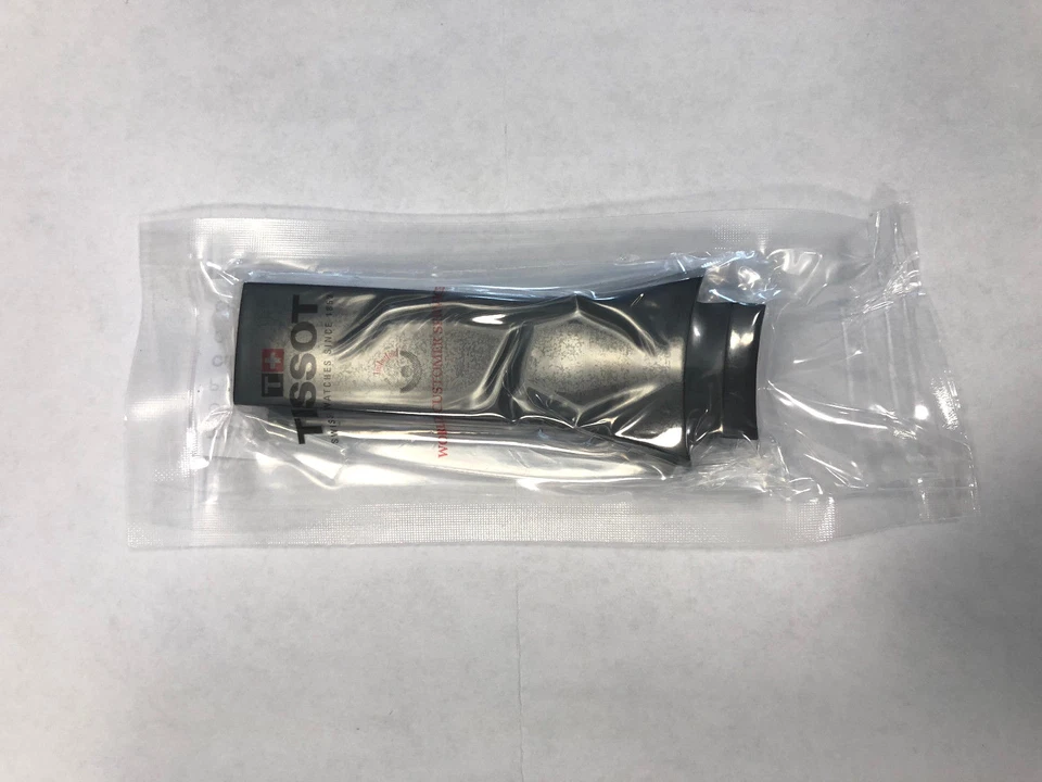 Original Tissot Sailing Touch para estuche trasero # T056420A correa de goma NEGRA Foto 4 de 4