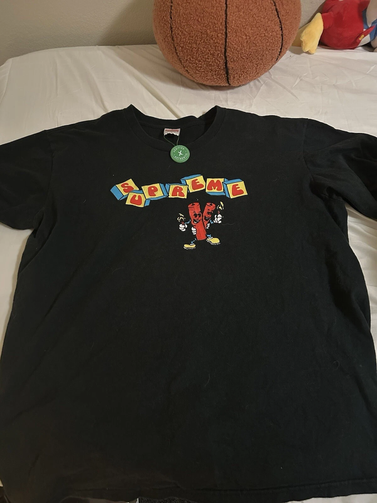 T shirt Supreme Dynamite SS19 noir X Large
