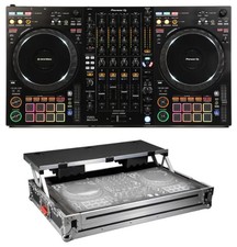 Pioneer DJ DDJ-FLX10 4-deck DJ Controller and Flight Case with Laptop Shelf