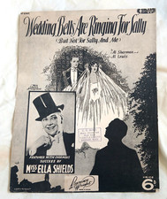 Noten - Hochzeitsglocken läuten für Sally 4 Seiten 1930 MISS ELLA SHIELD
