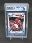1989-90 FLEER STICKER MICHAEL JORDAN #3 ALL-STARS GEM 10 CHICAGO BULLS LS