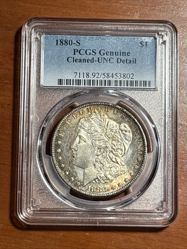 1880-S Morgan Silver Dollar - PCGS UNC DETAILS