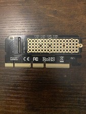 RGB PCIe 4.0 NVMe Adapter, PCIe to NVMe M.2 SSD Adapter Card with Heatsink