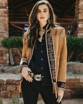 DOUBLE D RANCH Ticonderoga Suede Scout Jacket 2X
