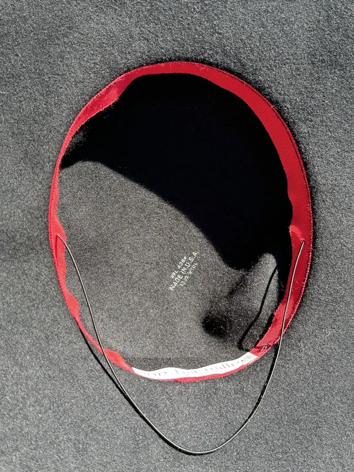 Vintage Joe Bill Miller Black Wool Women’s Hat Round Wide Brim Mourning Church - Image 3 of 4