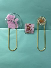 Strawberry Shortcake Junk Journal  Custom Acrylic Clip Charm Set of 3