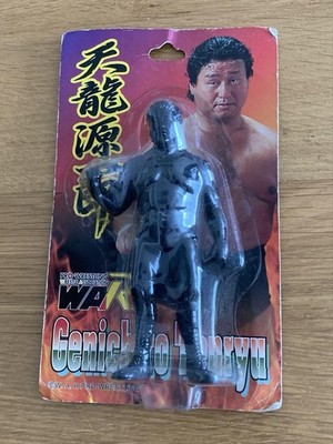 Profi Wrestling Tenryu Genichiro Figur Farbe Schwarz mit Box