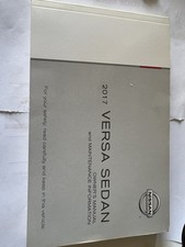 2017 Nissan Versa Note Owners Manual Book Gui...