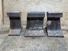 3 Pieces Of  Steel Railroad Rail Train track Anvil Collectible Blacksmith 26 Lbs
