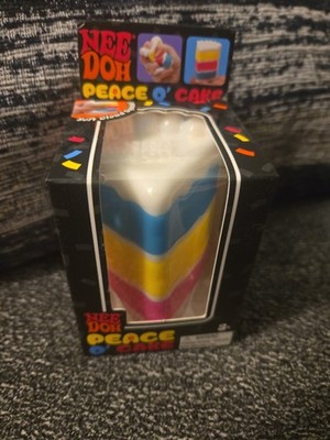 Needoh Peace O  Cake Multi-Color Sensory Toy for Kids Nee Doh Cake AUTHENTIC