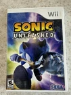 SONIC UNLEASHED NINTENDO WII GAME DISC AND CASE INSERTS NES HQ