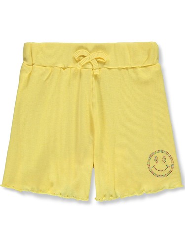 Pink Angel Girls' Ribbed Gem Shorts Color: black Size: 4 - Picture 7 of 12