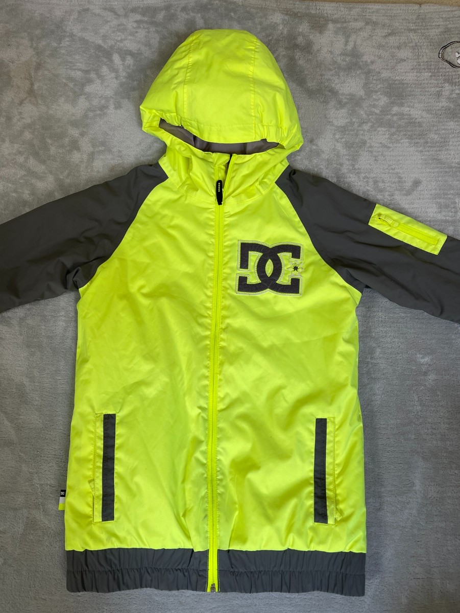 DC SHOES スノーボードウェア ジャケット ネオンイエロー DC Snowboard Ski Jacket Boys 12 Neon Yellow 10K Waterproof Hooded